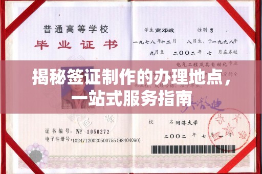 武义县揭秘签证制作的办理地点，一站式服务指南